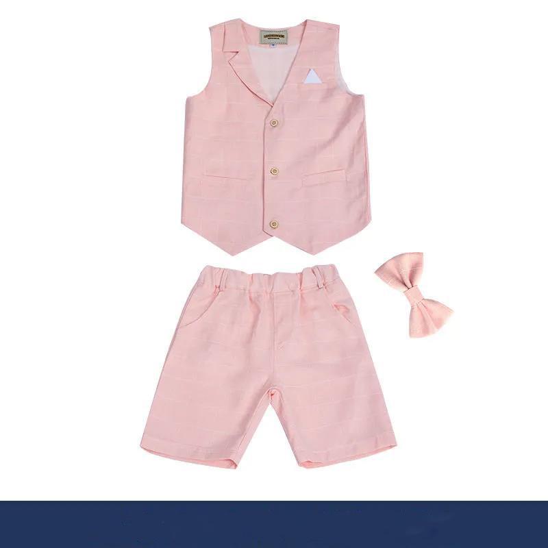 Children's Day Children's Suit Suit Flower Girl Dress Piano Performance Suit Vest Boy Little Host Boy Suit Summer