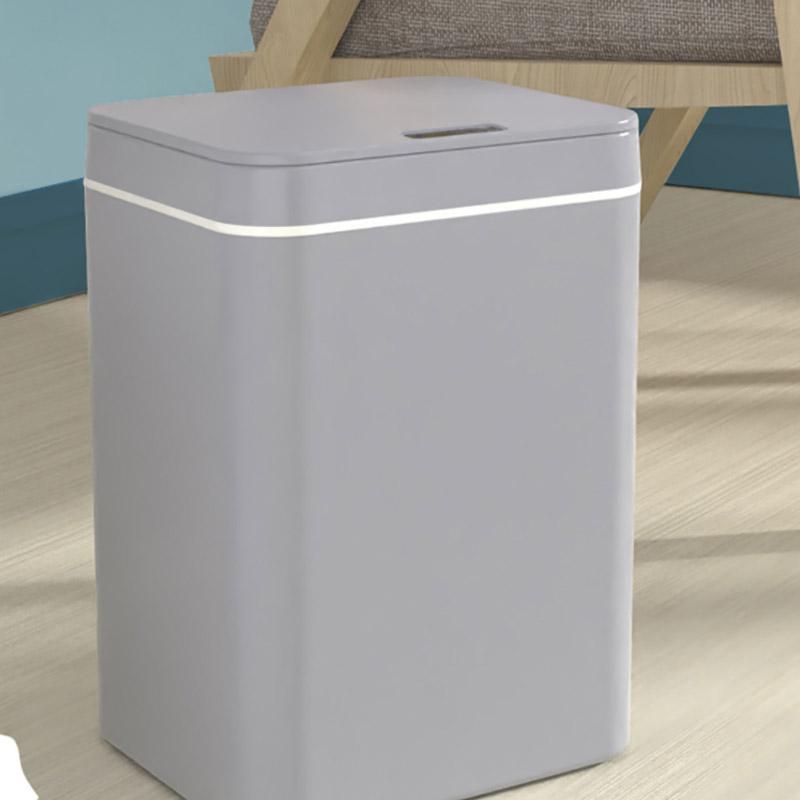 14 Liters Smart Sensor Trash Can Household with Lid Bathroom Kitchen Living Room Toilet Automatic Thickening Increase Trash Can
