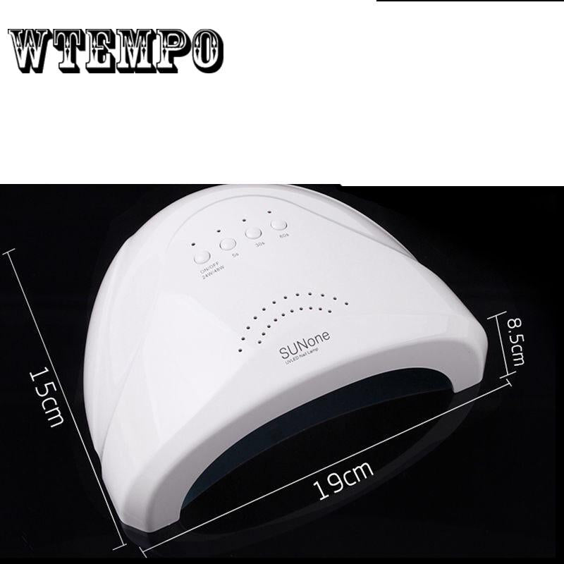 24W Led Lamp Nail Dryer Manicure Art Polishing Machine Tool Smart Sensor 12 LED Beads Nail Gel Dryer