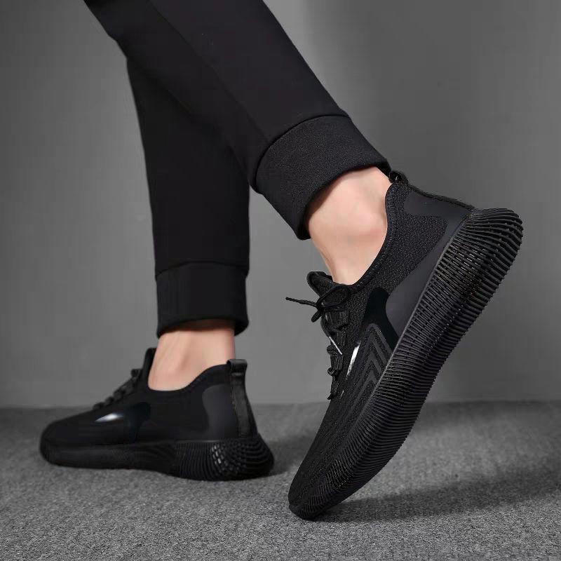 Fashion Men's Sports Shoes Mesh Casual Shoes Lace-up Men's Shoes Lightweight Vulcanized Shoes Walking Sneakers
