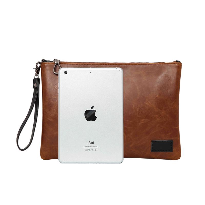 Fashion clutch bag men women rivet leather large capacity anti-theft shoulder bag Crossbody bags