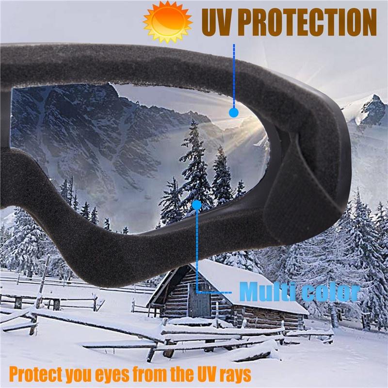 WTEMPO Motorcycle Cycling Bicycle ATV Motocross Ski Snowboard Off-road Goggles FITS OVER GLASSES Mu
