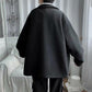 Autumn and Winter Woolen Coat Men's Loose Casual Large Size Coat Tide Brand All-match Mid-length Windbreaker Warm and Comfortable