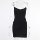 Black Suspender Dress Female Summer Sexy Bag Hip Skirt Sleeveless Tight-fitting Slim Casual Dress Female