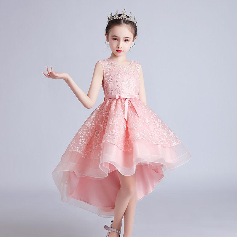 Wedding Flower Girl Dress Children Show Evening Dress Girl Elegant Princess Dress Mesh Skirt