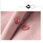 Women's Mid-length Woolen Coat with Waist and Woolen Collar Autumn and Winter Fashion Korean Small Thick Woolen Coat