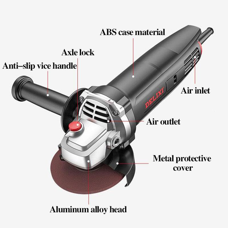 2680W Industrial Angle Grinder Deluxe Set Wired Cutter Handheld Polishing Machine Can Cut Metal Wood Stone 5m Line