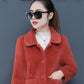 Winter Plus Size Gold Mink Velvet Short Jacket Thick Slimming Elegant Noble Fashion Trendy Women's Top