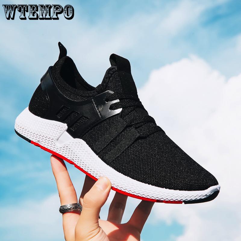 Autumn Men's Shoes Black Casual Sneakers Student Running Shoes