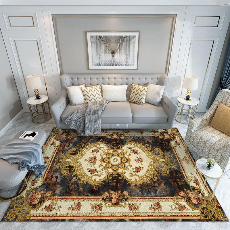 Simple and Modern Central European Living Room Carpet Coffee Table Blanket Rectangular Floor Mat Bedroom Bedside Blanket