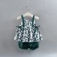 Girls' Suit Summer Style Korean Style Baby Girl Floral Skirt Suspenders Two-piece Suit Trendy
