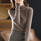 Autumn and Winter Half Turtleneck Slim Sweater Women's Simple Commuter Long-sleeved Top All-match Fashion Bottoming Shirt