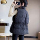 Cold-proof Vest Women's Down Cotton Short Autumn and Winter Outer Wear Waist Thick Coat