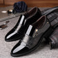 Men's Classic Pointed Toe Business Shoes Slip-on Leather Dress Oxford Shoes