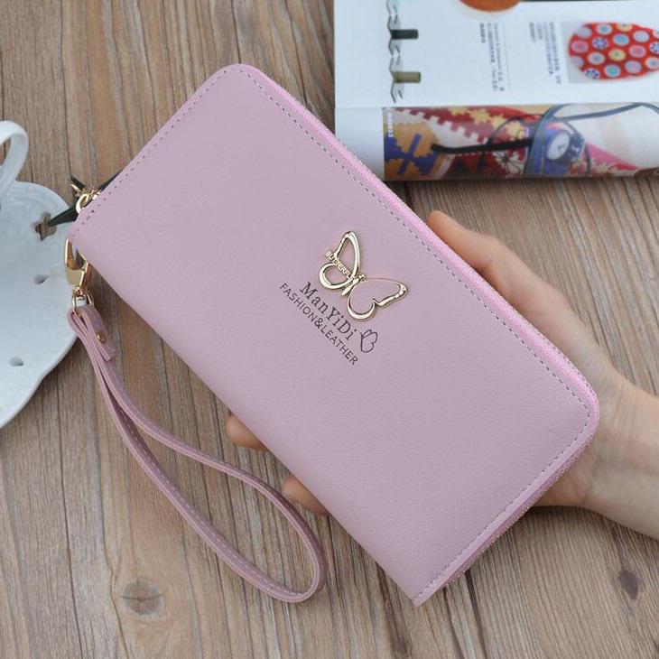 Fashion Lady Purses Wristlet Handbags Women Wallets Long Money Bag Zipper Coin Purse Pocket Cards Ho