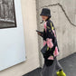 Women's Sweater Loose Outer Wear Autumn  Winter Casual Retro Jacquard Mid-length Pullover Knit Top