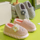 Cotton Slippers Women's Autumn and Winter Models Plush Cute Soft Sole All-inclusive with Home Non-slip Cold-proof Warmth Month Cotton Shoes
