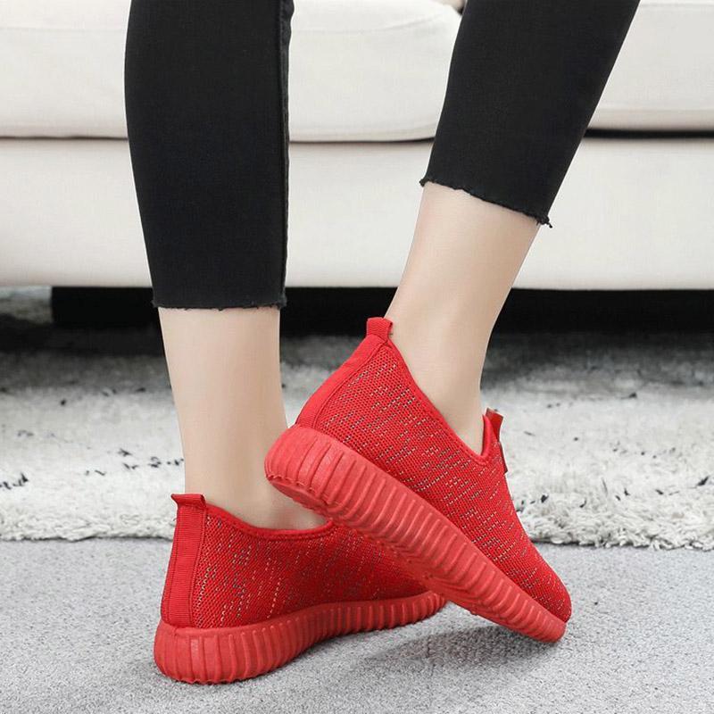 Women's Breathable Sports Running Shoes Spring and Autumn Cloth Shoes Non-Slip Casual Shoes