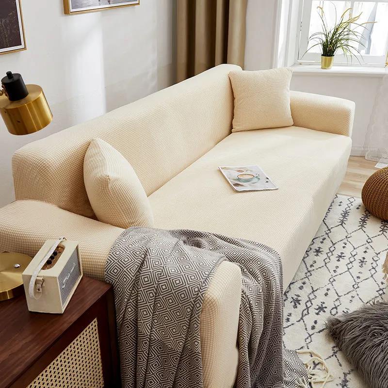 Modern Solid Color Suede Headboard Cover Bedside Cover Full Enclosed Elastic Dust-proof Protective Cover