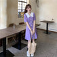 Female Summer Sweet Doll Collar Waist Show Thin Super Elegant Short Sleeve Slim Little Fresh Dress