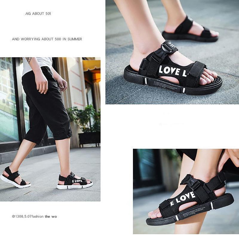 Summer Men's Sandals Casual Trendy Beach Shoes Non-slip Outer Wear Sports Men's Sandals