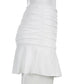 90s Pink Mini Dance Skirts Lady Trendy Y2K Summer Beachwear White Brandy Jupe Preppy Style Ruched Pleated Skirt Woman High Waist