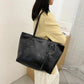 All-match Texture Retro Fashion Big Bag Female Trend Large-capacity Shoulder Bag Korean Portable Tote Bag