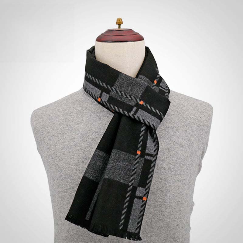 Men's Scarf Autumn and Winter New Boys Warm All-match Scarf