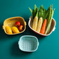 Drain Basket Plastic Kitchenware Daquan Multifunctional Fruit and Vegetable Washing Basket Two-piece Set