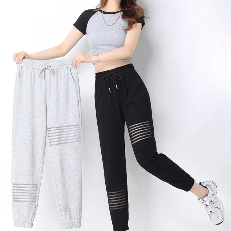 Spring and Summer Girls Casual Thin Sweatpants Loose Fashion Thin Waistband Harem Pants Trend