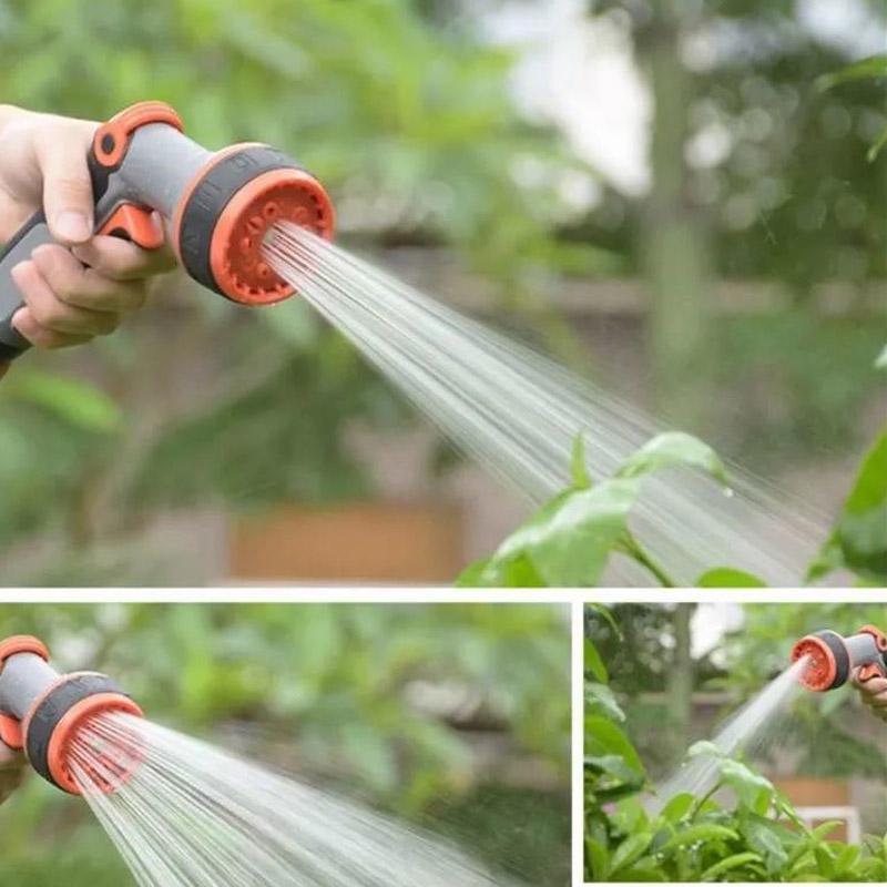 Watering Hose Hose Car Wash Watering Dishes Watering Artifact Booster Nozzle High Pressure Spray Garden Shower Gun Set