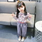 Korean Version Long Sleeve Girls' Spring and Autumn Children's Wear Floral Suit for 0-1-2-3-4 Years Old Infants