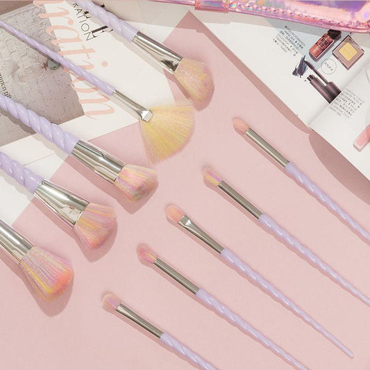 10Pc Makeup Brush Set Professional Make Up Brushes Eye Shadow Powder Eyeliner Brush Set Cosmetic Bag