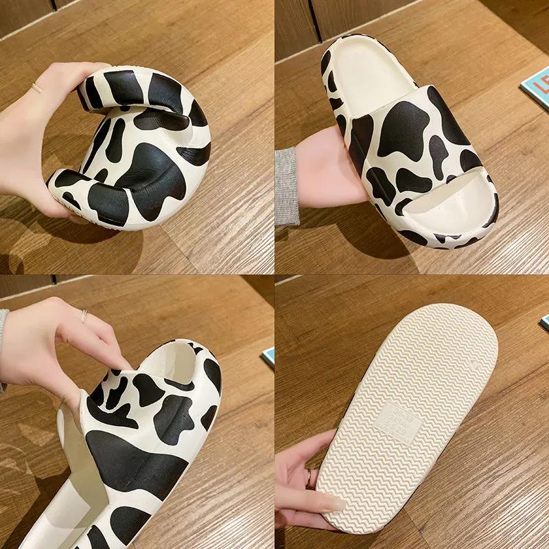 Couple Stepping on Shit Feeling EVA Slippers Female Indoor and Outdoor Wear Household Bathroom Bath Non-slip Deodorant Thick Bottom Sandals Male