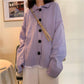 Loose Cardigan Sweater Autumn and Winter Long-sleeved Sweater Women Knitted Jacket