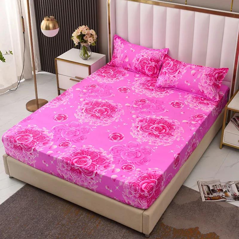 Four Seasons Universal One-piece Mattress Cover Non-slip Fixed Bed Cover Simmons Mattress Dust-proof Protective Cover Fully Surrounded