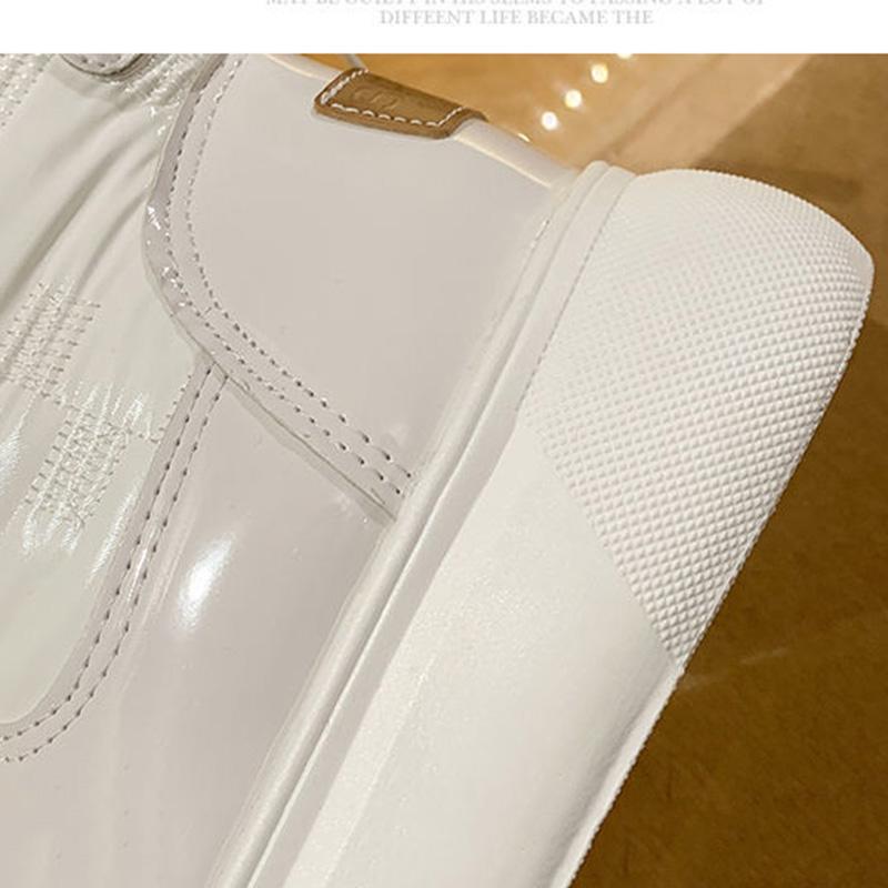 Thickened and Velvet Waterproof White Snow Boots Women's Shoes Winter Wild Short-tube Middle-tube Thick-soled Cotton Boots