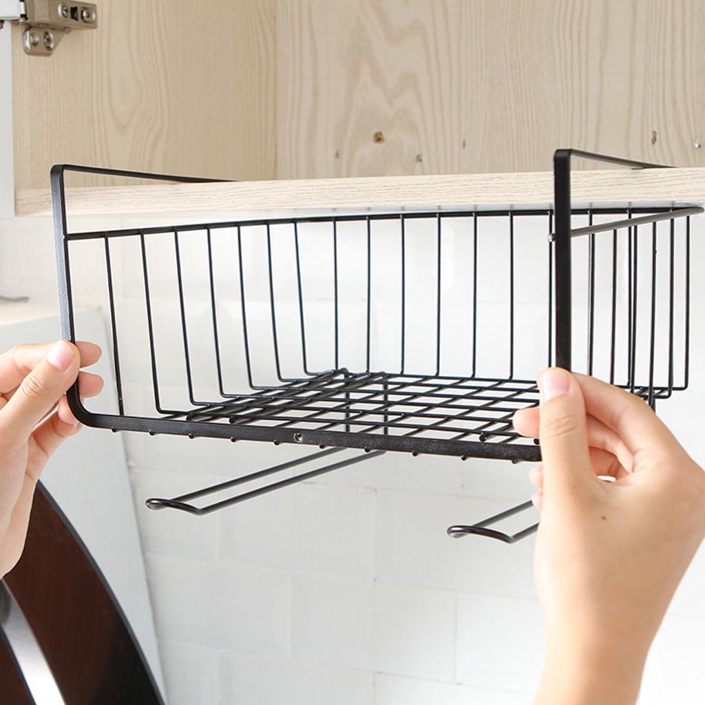 Joliannss Kitchen Storage Bin Under Shelf Wire Rack Cabinet Baskets Organizer Holder Stand