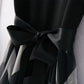 Women's Strapless V-neck Striped Dress Large Skirt Mesh Skirt Temperament Lady Style Long Stitching Dress Can Be Worn with A Belt and Waist Is Slim