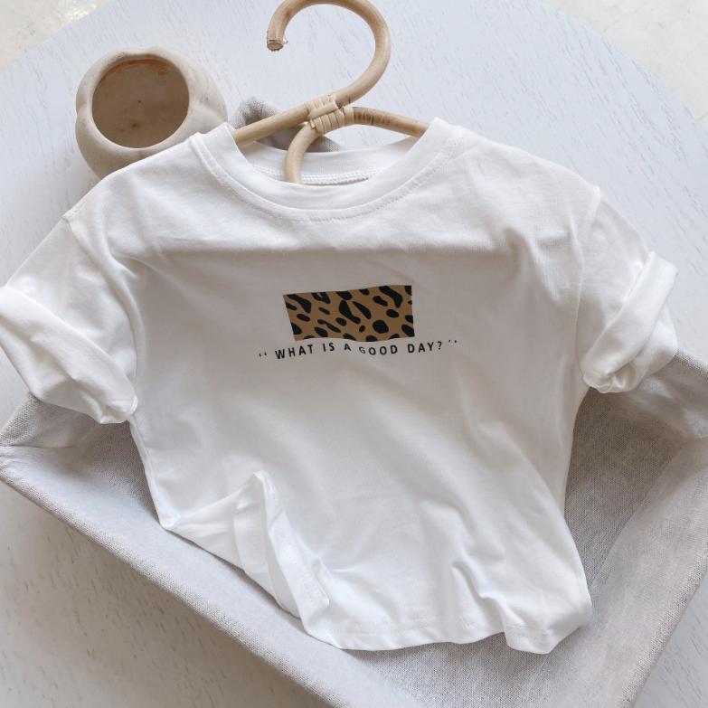 Summer Kids Cute Printing T Shirts Short Sleeve Tops Korean Style O-neck Loose T Shirts For Children Girls