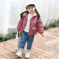 Girls' Winter Padded Jacket with Thick Warmth and Windproof Padded Jacket
