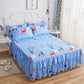 1 Piece Set Korean Princess Style Mattress Cover Non-slip Double-sided Bedspread Lace Bed Sheet Bed Cover