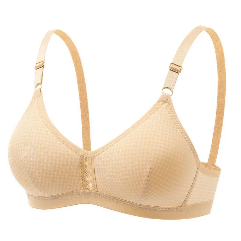 Women's Thin Section Gather Up Support Comfortable No Steel Ring Bra Anti-sagging Closed Auxiliary Breast Breathable Adjustment Bra