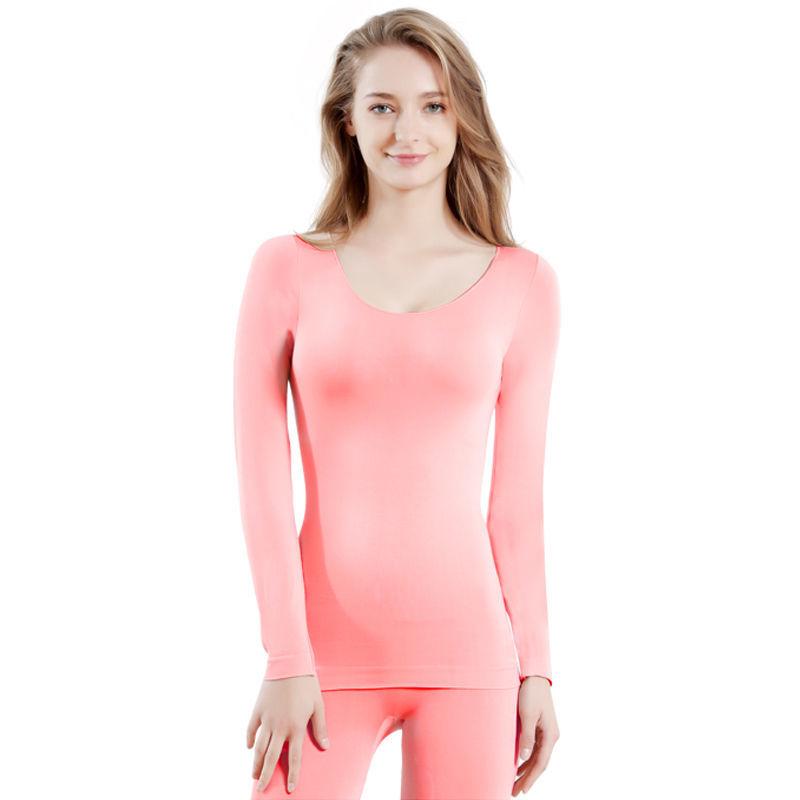 Women Long Sleeve Thermal Underwear Winter Thicken Tight Suit Sexy Pajamas Autumn Windproof High Elasticity Slim Body Comfortable Breathable Versatile