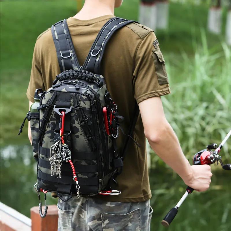 Luya Bag Outdoor Mountaineering Bag Multi-function Men Can Cross-body Shoulder Camouflage Tactical Backpack Chest Bag