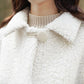 White Sweet Faux Lamb Wool Jacket Women Plus Velvet Thick Autumn and Winter Loose Sweater Warm Cardigan Jacket Casual Jacket