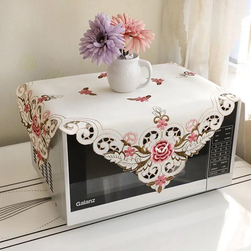 40*80cm Microwave Oven Cover Dust Cover Cloth Cover Oil Cover Cloth Oven Cover Three Sides All-inclusive