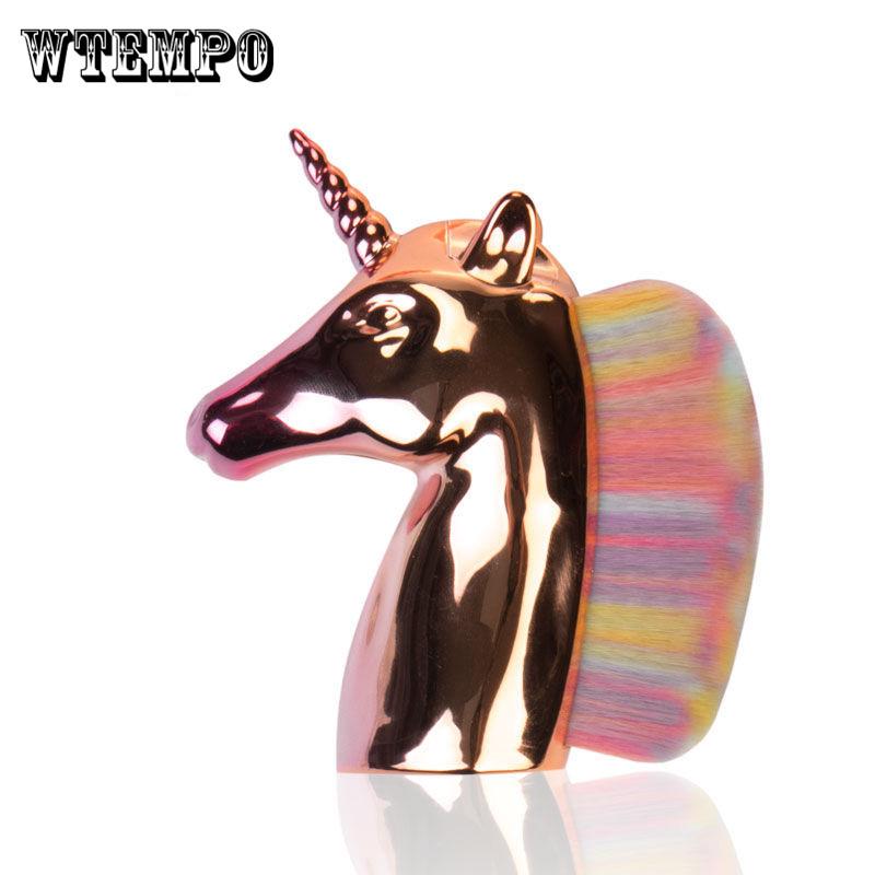 Unicorn Makeup Brushes Rainbow Synthetic Hair Blush Brush Powder Brush Cosmetic Face Beauty Tools