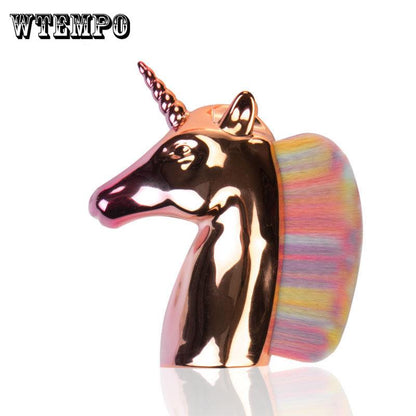 Unicorn Makeup Brushes Rainbow Synthetic Hair Blush Brush Powder Brush Cosmetic Face Beauty Tools