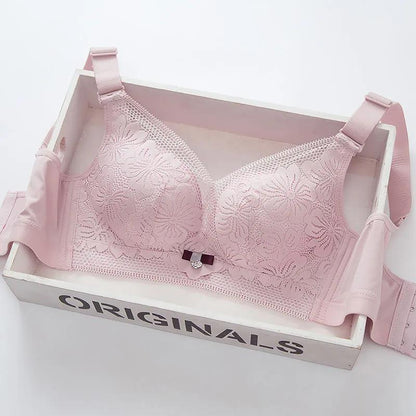Thin Sexy Gather Up Support Full Cup No Steel Rings Receiving Side Breast Anti-sagging Women's Underwear Bra